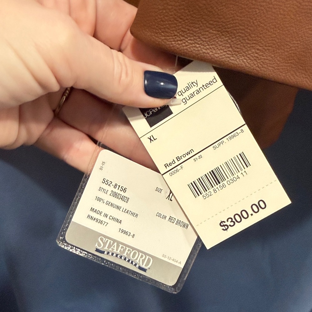 Stafford Brown Leather Jacket - Picture 4 of 6